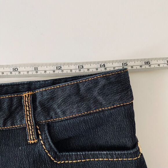 Women's Flecce Jeans High Rise Embroidered Size 30 Made in Korea - Picture 9 of 13